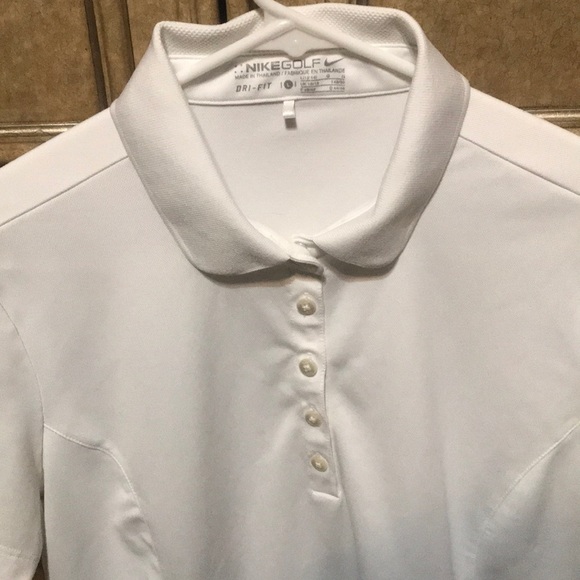 WOMEN'S NIKE GOLF DR-FIT WHITE SHIRT - Picture 3 of 12
